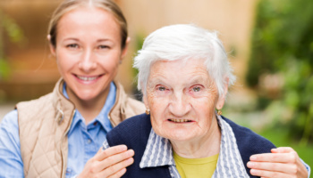 Elderly Woman With Grandchild
